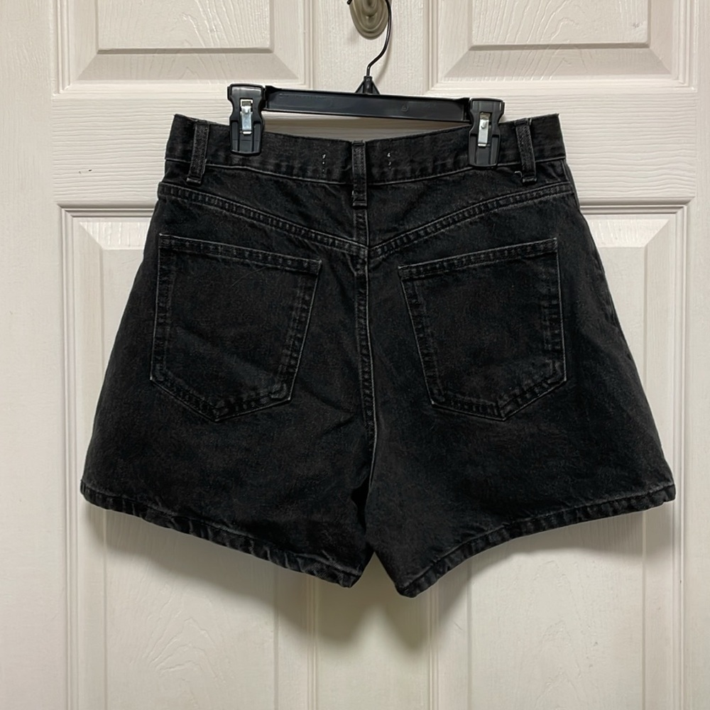 MNG | Mango | Talla |Black | Denim | Cotton | High-Waisted | Jean Short | Size 6 - Picture 5 of 13
